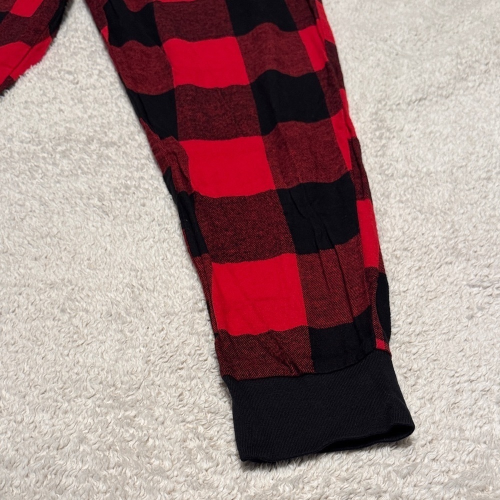 π EUC Unisex Old Navy Red & Black Buffalo Plaid Pajama Pants β Size S - Picture 2 of 9